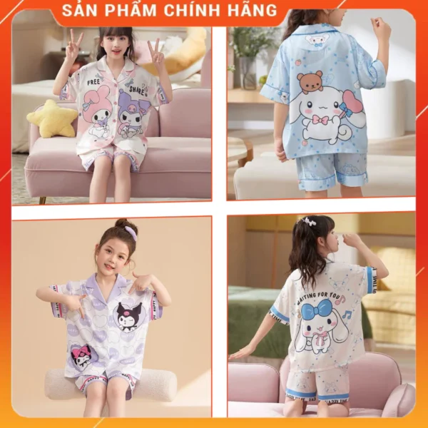 Bộ pijama trẻ em cotton hình thú